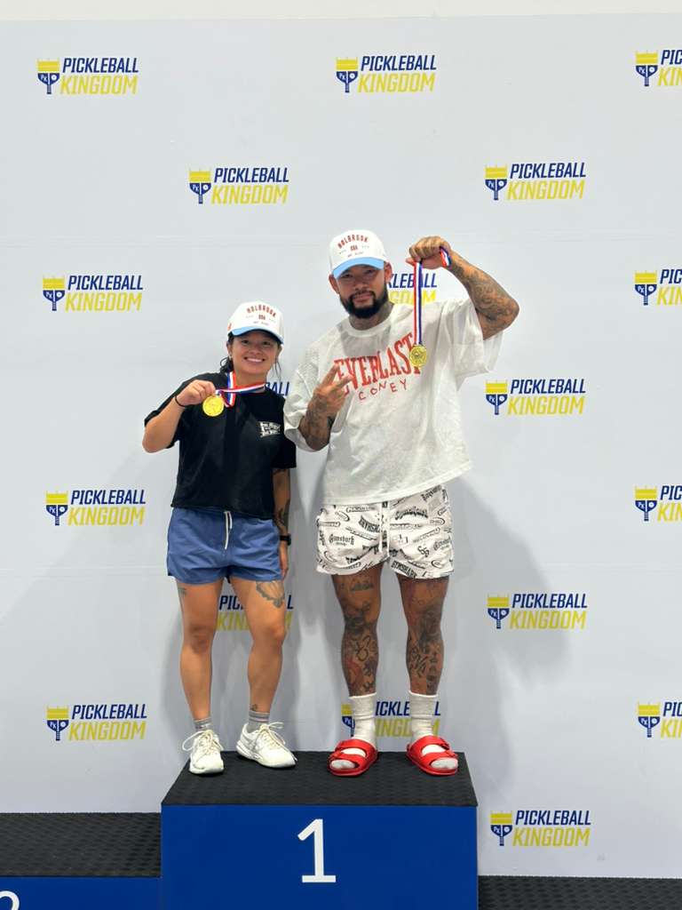 Mixed Doubles Champions Shine Bagnol and RT Manno