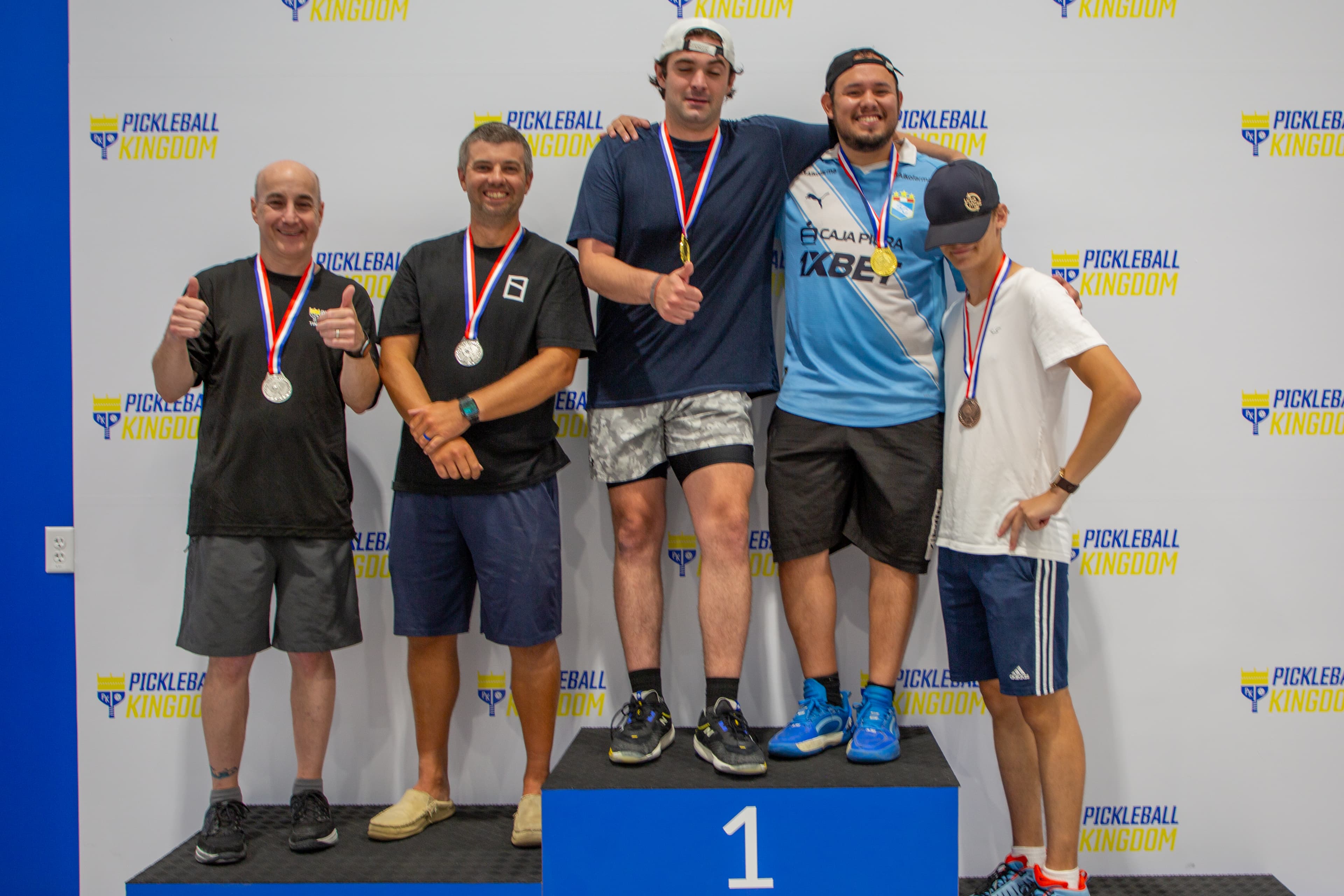 Men's A Doubles podium — Kingdom Summer Championships