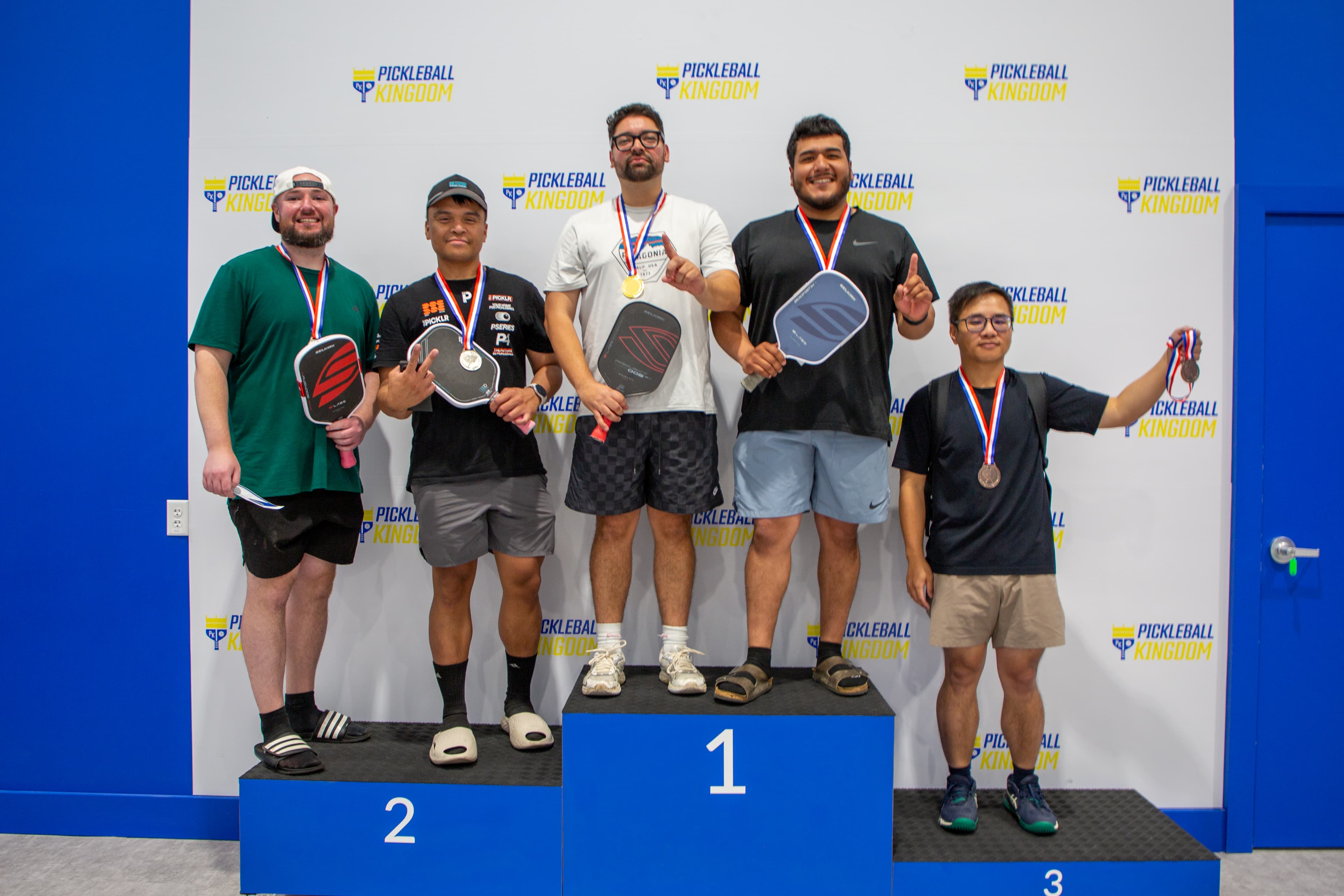 Men's B Doubles podium — Kingdom Summer Championships